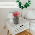 thumbnail image 2 of Retro Iron Flower Bucket for Home Garden Decor Grey Color Durable Design 1 Pc, 2 of 8