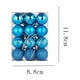 thumbnail image 4 of 2pc Decoración del árbol de Navidad, 3cm, Azul Claro, 4 of 5