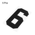 thumbnail image 3 of Iron on Number 6 Heat Transfer 8" Black Single Number 5 Pack, 3 of 6
