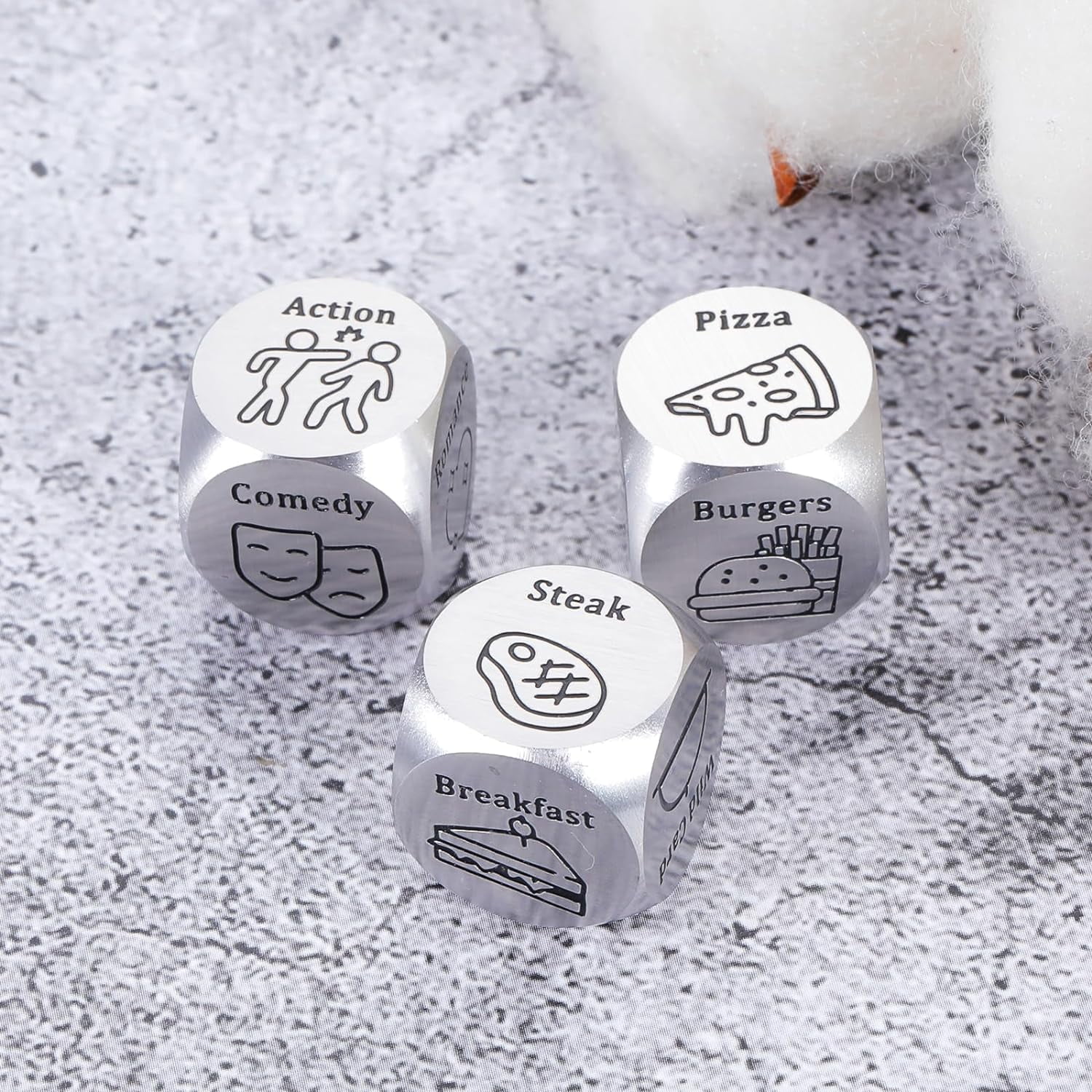 Couple Date Night Gifts for Anniversary Movie Decider Dice Ideas for Girlfriend Boyfriend Valentines Day Gifts Women Men Christmas Birthday Gifts Wife Husband 11th Anniversary Wedding Gift for Her Him