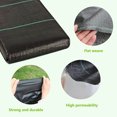 thumbnail image 5 of Moocorvic 3.3x16.4/32.8/49.21/65.62 Feet Weed Barrier Scape Fabric, Weed Barrier Fabric, Ground Cover Membrane Garden Scape Lane Weed Block Gardening Mat, 5 of 9