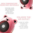 thumbnail image 3 of EIMELI Portable Space Heater, Indoor Portable Electric Heater with Overheat and Tip-over Protection, Small Ceramic Heater for Bedroom Home Office Desk, Pink, 3 of 6