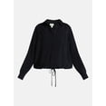 thumbnail image 5 of Scenario Women's Tie Waist Utility Shirt with Long Sleeves, Sizes XS-XXXL, 5 of 5