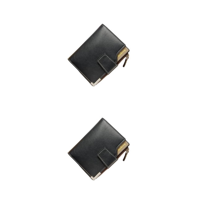 Qarigey Billeteras para hombre, tarjetero, monedero corto con cremallera, billetera de moda, gran capacidad, multifunción, para negocios, Azul Ninguna caja 2Conjunto