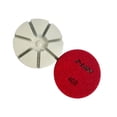 thumbnail image 3 of Almohadillas de pulido de diamante seco de 3 pulgadas Hormigón de piedra de 10 mm de espesor 50 # azul 400 rojo 400 rojo 400 rojo 400 rojo SM SunniMix Almohadillas de pulido en seco, 3 of 5