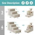 thumbnail image 2 of Dog Stairs COZY KISS, 3 escalones más anchos para perros pequeños, medianos y grandes, 2 of 9