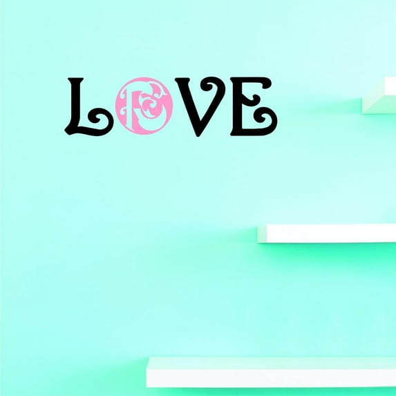 Custom Decals Love Rs Wall Art Size: 8 X 30 Inches Color: Multi