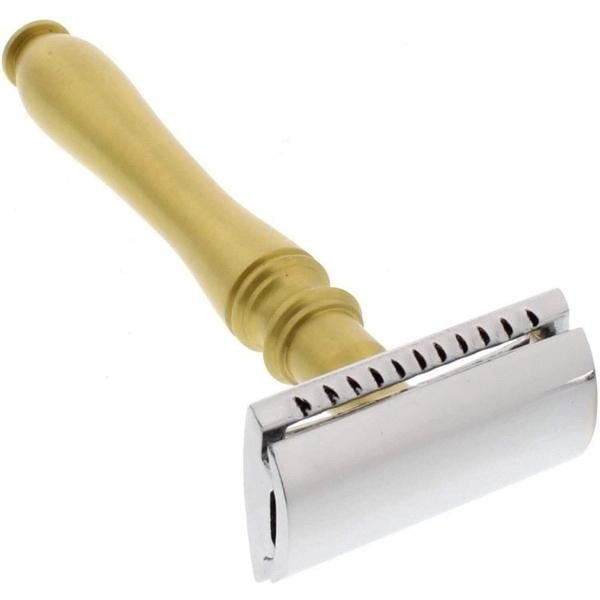 WCS Vintage Collection Razor 77BR, Brass-Closed Comb