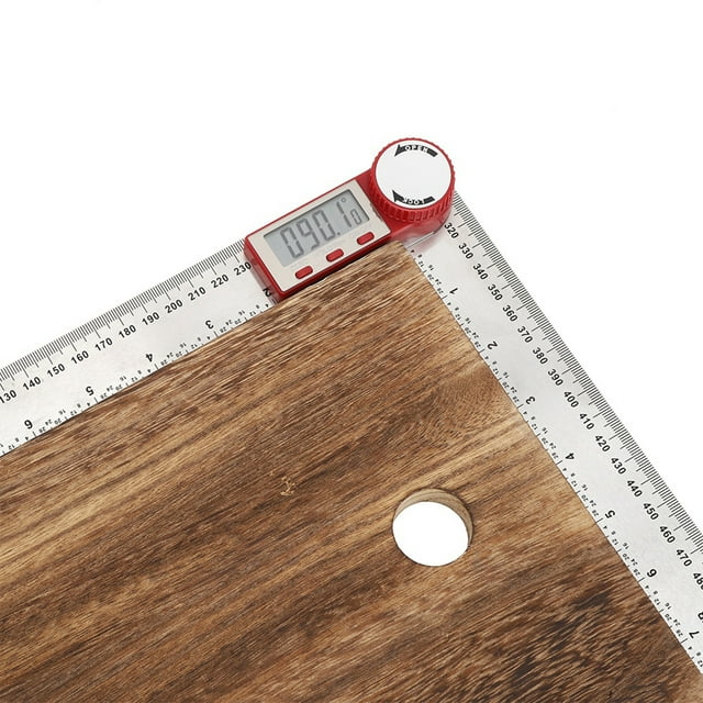 Electronic Ruler, Battery Powered Goniometer Measuring Ruler, For Angle Measuring Length Measuring 0-300mm