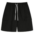 thumbnail image 2 of Boys Jean Shorts Boys Shorts Casual Pull On Elastic Waist Summer Beach Shorts For Teen, 2 of 5