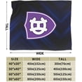 thumbnail image 3 of College A of The Holy Cross Logo Fleece Blanket, Very Soft Microfiber Flannel Blanket for Couch Warm and Cozy for All Seasons, 3 of 6