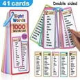 thumbnail image 2 of Language Flashcards Sight Words Flashcards Learning Tool High Frequency Word Educational Toy for Reading Fluency, 2 of 9