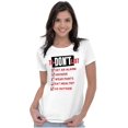 thumbnail image 3 of Funny Lazy Life To Don't List Womens Slim Fit Graphic Tee Brisco Brands X, 3 of 5