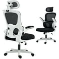 thumbnail image 1 of HOMCOM Ergonomic Office Chair, Mesh Desk Chair with Lumbar Support, Black, 1 of 10