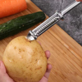 thumbnail image 4 of Éplucheur en Acier Inoxydable - Légumes Double Julienne et Trancheuse, 4 of 5