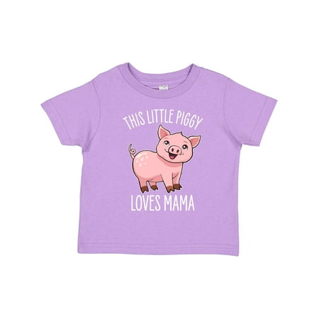 

Inktastic This Little Piggy Loves Mama- cute Boys or Girls Toddler T-Shirt