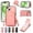 Pink, variant on Designed for iPhone 14 Case with Card Holder Crossbody Lanyard Strap PU Leather RFID Blocking Wallet Case with Back Magnetic Clasp Flip Kickstand Heavy Duty Protective Cover,Pink