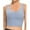 Light blue, variant on asdoklhq Sports Bras for Women Plus Size, Women Sleeveless Vest Ladies Chest pad movement Short Tank Tops