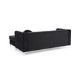 thumbnail image 7 of Glory Furniture Delray Velvet Sofa Chaise in Black, 7 of 7