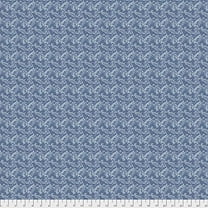 Free Spirit Mid-Century Christmas Christmas Words Blue Cotton Fabric by Yd