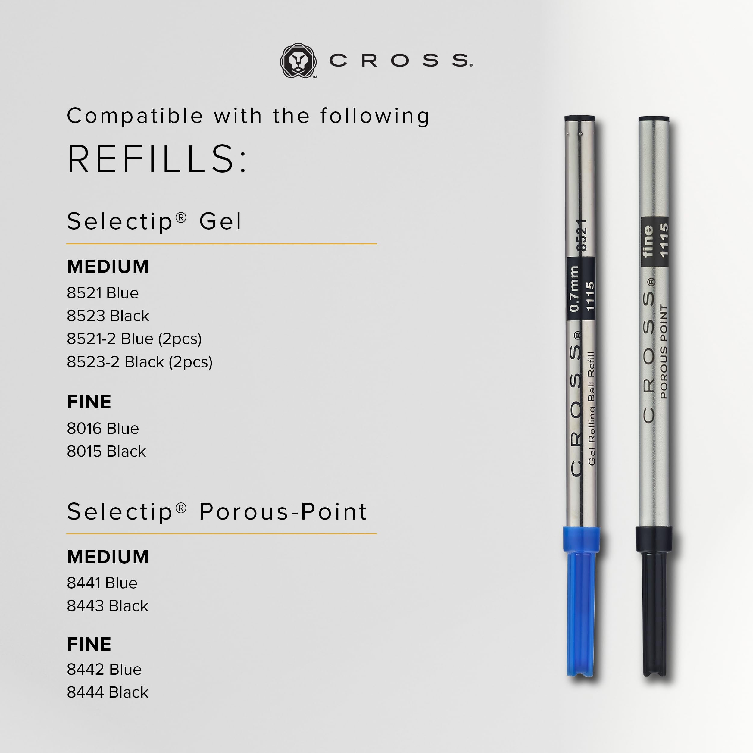 Cross Bailey Light Glossy Black Resin Rollerball Pen