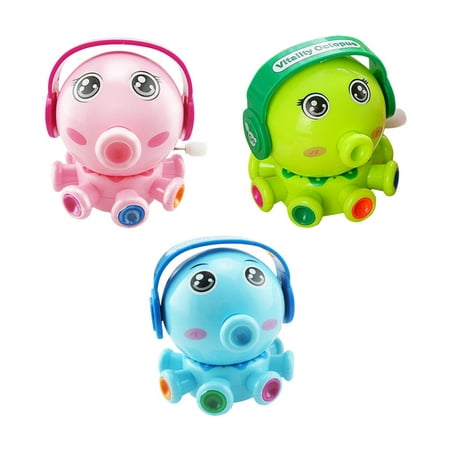 

NUOLUX 3pcs Octopus Toy Funny Cochain Rotation Toy Creative Educational Toy for Kids Baby (Random Color)