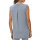 thumbnail image 4 of Txlixc, camisetas sin mangas de verano para mujer, sin mangas, lisas/flores/hojas, camisas de encaje con cuello en V, chaleco informal suelto para mujer Txlixc  Estilo de ocio, 4 of 6