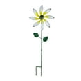 thumbnail image 2 of simhoa Outdoor Wind with Stake Flower Garden Stake Crafts 360 degree Rotating Metal Windmill Yard Art for Backyard Home Decoration white, 2 of 10