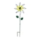 thumbnail image 2 of Escultura artística de jardín con estaca de hierro y flores, adorno impermeable blanco, 2 of 8