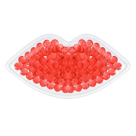 Greenvica Skincare Ice Gel Pack Hot Cold Compress Multipurpose Pack Lip Shaped Cool Ice Bag Mouth Shaped Gel Bead Ice Hot Compress Use Reusable 5ml