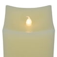 thumbnail image 6 of Northlight LED Flickering Flameless Wax Rectangular Candles - 8" - Cream - Set of 2, 6 of 6