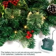thumbnail image 5 of Christmas Garland with Lights, Artificial Christmas Wreaths for Front Door,9ft Lighted Garland for Christmas Decoration Outdoor Indoor Party Stair, Winter Holiday Wedding Xmas Decor (1 Pack), 5 of 10