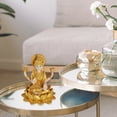 thumbnail image 3 of Mini hindú Estatua de Buda indio dorado Artesanía sentada Buda indio Meditación Prosperidad para Altar Yoga Decoración Coche BLESIY Estatua de Buda, 3 of 7
