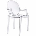 thumbnail image 3 of Nicer Furniture Ghost Clear Arm Chair, 3 of 5