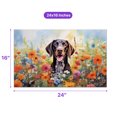 thumbnail image 5 of Welcome Spring Summer German Shorthaired Pointer Portrait Flower Blue Sky Doormat GSP Lover Dog Gift Indoor Outdoor Welcome Mat - 12001, 5 of 5