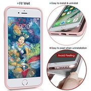 Entronix Silicone Case Compatible with iPhone 7 Plus / iPhone 8 Plus, Protective Cover, Light Pink