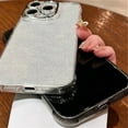 thumbnail image 5 of Glitter Bling Transparent Compatible with iPhone Case (Pink,iPhone 14 Plus), 5 of 6