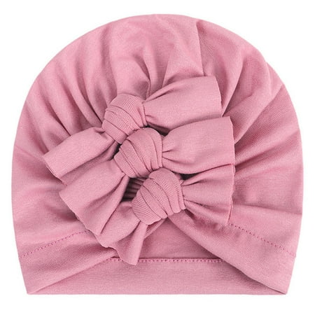 

Relanfenk Baby Hats Children s Flower Soft Girl Boy Turban Cap Bowknot Hat