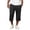 Black, variant on Men's Pants Mens Work Pants Water Resistant Drawstring Waist Utility Pockets Straight Leg Loose Fit Quick Dry Relaxed Fit Comfortable Fit Zipper Fly Pull On Design