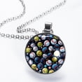 thumbnail image 2 of Baseball Stunning Glass Design Circular Pendant Necklace - Unique Jewelry Gift for Her, 2 of 5