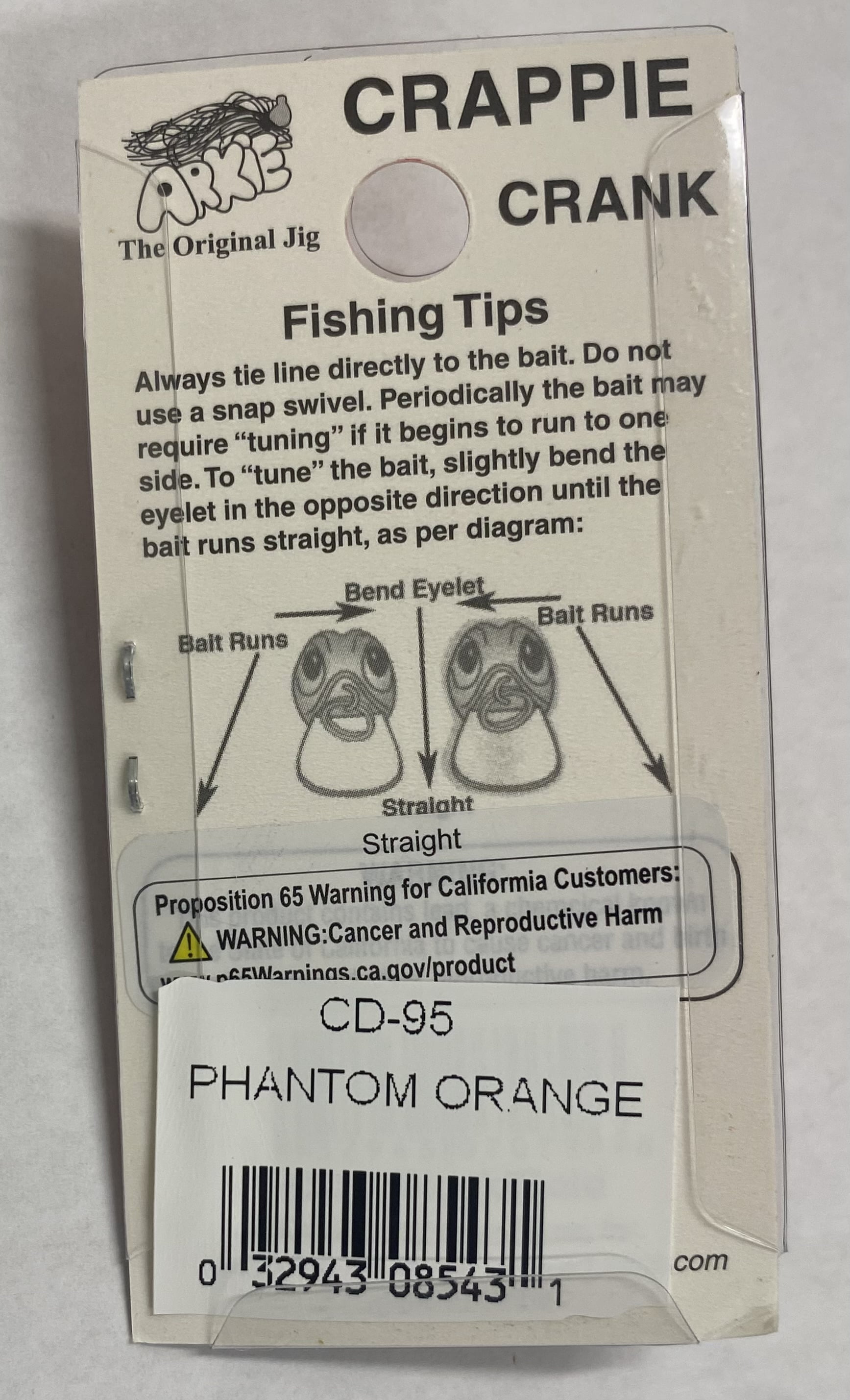 (2 pack) Arkie Lures 220 Series Crankbait Fishing Lure, Phantom Orange