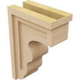 thumbnail image 5 of 5"W x 10"D x 15"H Classic Highland Rough Cedar Woodgrain TimberThane Corbel, Primed Tan, 5 of 6