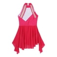 thumbnail image 3 of renvena Kids Girls Floral Sequins Lyrical Ballet Dance Dress Sleeveless Gymnastics Age 6-16 Hot Pink 8, 3 of 7