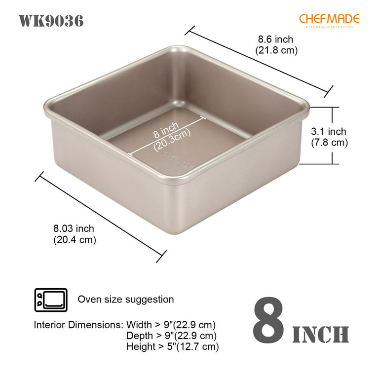 9 Square Cake Pan - CHEFMADE official store