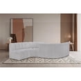 thumbnail image 2 of Meridian Furniture Arc Grey Boucle Fabric Modular Sectional, 2 of 5