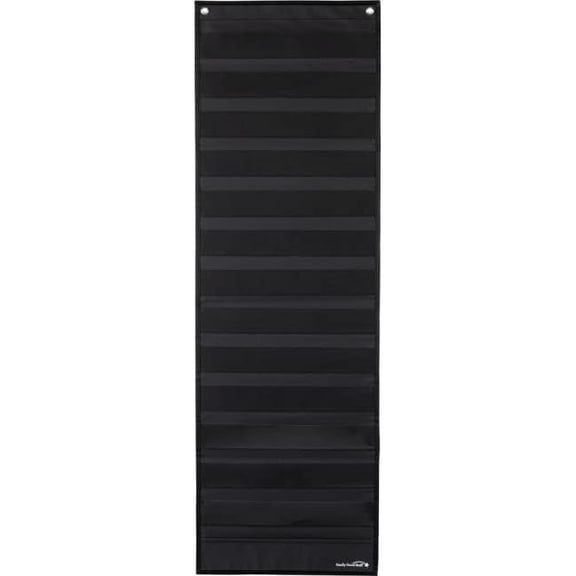 Long Rectangle Pocket Chart Black - 1 pocket chart