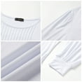 thumbnail image 6 of UVN Blouses for Women Pleated Long Sleeve Shirts Crew Neck Dressy Casual Tunic Tops, 6 of 9