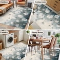 thumbnail image 5 of 3'x5' Area Rugs, Botanical White Floral Indoor Outdoor Area Rug for Living Room Bedroom, Abstract Oil Painting Plant Washable Bathroom Rugs Kitchen Floor Carpet Mats Home Decor Aesthetic, 5 of 8