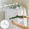 thumbnail image 3 of CSChome Plastic Clothes Hanger Foldable Children's Clothes Hanger: Travel Space Saving, Multi-Functional, Creative Rack, 3 of 7
