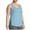 Light Blue, variant on Fnooota Women's Plus-size Tank Tops, Sleeveless Crew Neck Summer Side Slit Workout Tops Beige Size L-5XL